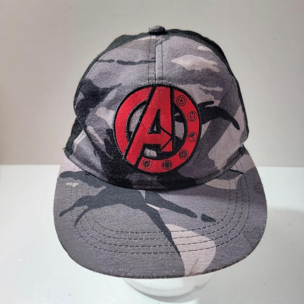 Marvel Avengers Hat Cap Snap Back Camouflage Embroidered Comic Book Mens